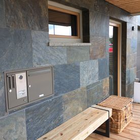 Projekt Haus mit Holzoptik